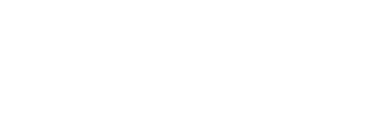 Logo recht de kippenpraktijk wit