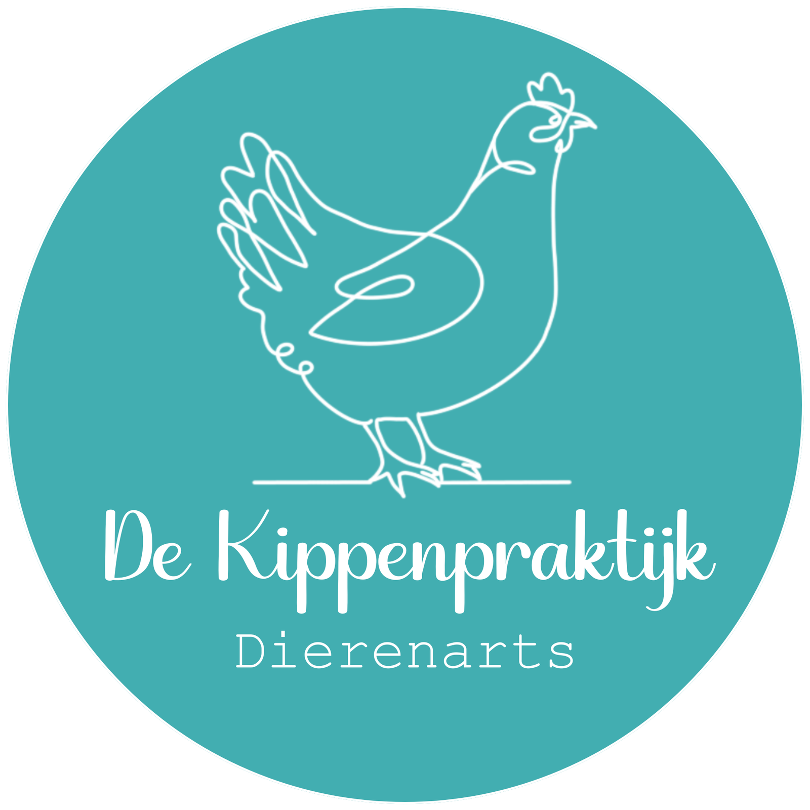 De Kippenpraktijk logo rond